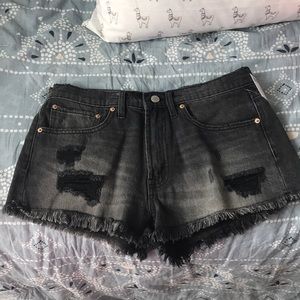 Black Denim shorts